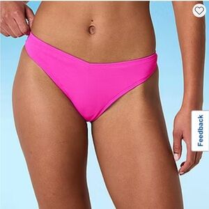 Forever 21 Women's Pink Swim Bottom